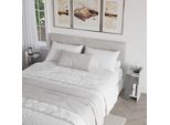 Decortie Elos Set Di Comodini Moderni Bianco Antico Grigio Retrò, 27 X 25 X 60 Cm
