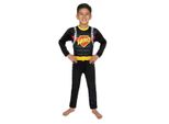 Costume Da Supereroe Nero Taglia 110/116