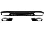 Diffusore Del Paraurti Per Mercedes C C205 A205 14-19 Terminali Di Scarico Facelift C63S Look