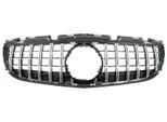 Griglia Radiatore Per Mercedes Slc R172 Facelift 16-19 GT-R Panamericana Look Nero Cromo