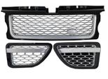 Griglia Per Sport 05-08 L320 Autobiography Look Nero Argento Prese D'aria Laterali