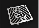 Copriradiatore Zieger Compatibile Con Kawasaki ER-5 Twister Bj 1996-06 Dragon Argento