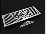 Zieger Copriradiatore+Coperchio Ventola Compatibile Con Suzuki Gsx 1400 Silver Dragon