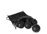 Palla Riccio Kawanyo, 10 Cm Ø Set Di 6 Con Sacchetto - Nero