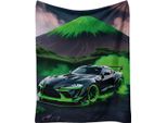 Coperta Calda In Micropush 150X200 Cm - Auto Sportiva Nera