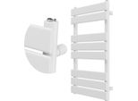 Granitan | Radiatore Da Bagno Oslo - 80X50 Cm - Bianco - Design Moderno - Facile Installazione