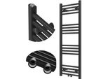 Granitan | Radiatore Da Bagno Raven - 110X50 Cm - Nero - Design Moderno - Funzionalità Ed Eleganza