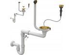 Gold Sifone Automatico A Parete 1 Scomparto Per Lavello