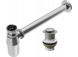 Sifone Per Lavello In Ottone Cromato + Tappo A Scatto