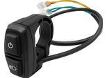 Minimotori, Commodo Interruttore Faro/Alimentazione Per Dualtron Pop Original, Nero