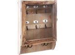 Scatola Per Chiavi - Vetro E Legno 26 × 38 Cm - Atmosphera CréAteur D'intéRieur