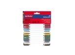 Herlitz Strisce Di Pinzatura In Polipropilene Colori Assortiti 34X150 Mm Confezione Da 2
