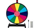 Costway Ruota Della Fortuna Da 15" Da Far Girare, Incl. Gomma E Pennarello, Ruota Della Fortuna Per Giochi Di Lotteria E Giochi Di Parole"