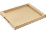 Piatto Da Portata In Legno, Vassoio Per Camerieri, 45X35 Cm, Colore Naturale