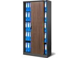 Armadio Per Archiviazione Armadio Per Ufficio Armadio In Acciaio In Legno Antracite 185X90X40