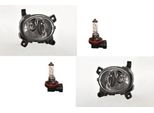 Johns, Set Di Fendinebbia H11 Destro E Sinistro Adatto Per Audi Q3 8U E Lampadina 8T0941699 8T0941699E