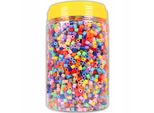 Perline Stirabili La Manuli - 5000 Pezzi In Scatola, Formato Midi 5Mm, Incluse 2 Pinzette, Perline A Innesto, Set Di Ricarica Perline Artigianali Compatibile Con Ogni Marca Di Perline