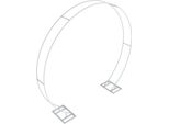 Cavalletto Per Fondale, Arco Nuziale Per Eventi, Struttura In Metallo Bianco, Bianco, L (244X215 Cm)