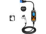 Caricabatterie Portatile Per Veicoli Elettrici, Potenza 7 Kw, Lunghezza Cavo 5 M, Cavo Tipo 2 7KW 5M