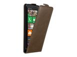 Cadorabo Cover Per Nokia Lumia 929 / 930 Cover Protettiva In Marrone Flip Case Custodia Del Telefono Cellulare Cover
