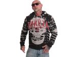 Yakuza Felpa Con Cappuccio Jailbreak Allover Acid Uomo, Nero, 6XL