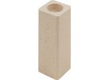 Portacandele 16X6 Cm In Legno Di Faggio Con Angoli Arrotondati 1 Pezzo