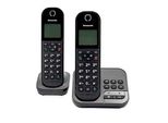 Panasonic KX-TGC422GB Duo Schnurloses Telefon-Set mit Anrufbeantworter schwarz