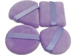 Inf Piumini Da Cipria - Confezione Da 4 Piumini Per Il Trucco Viola