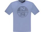 Camicia A Manica Corta Girocollo Con Stampa Logo North Sails 996017000 : Taglia - L Taglia: L