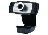 Webcam Cadorabo 1080P In Nero Con Microfono Webcam Usb 2.0 Con Clip Rotante
