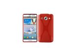 Cadorabo Custodia Per Telefono Cellulare Per Lg Optimus G Pro In Rosso Cover Tpu Silicone Back Cover Case