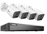 Sistema Di Sicurezza Dvr 8CH, Risoluzione 4K Ultra Hd, Rilevamento Intelligente Del Movimento, Telecamera 8CH Dvr 4 Pezzi, 4T