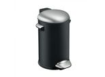 Eko - Cestino A Pedale Belle Deluxe 20 Litri - Acciaio Plastica - Nero, Acciaio Inox Opaco