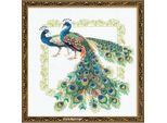 Set Di Punti Croce Riolis "Peacocks"", Schema Di Conteggio"