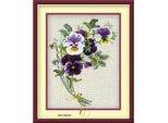 Set Punto Croce Riolis "Mazzo Di Viole Del Pensiero"", Schema Di Conteggio"