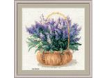 Set Per Punto Croce Riolis "Lavanda Francese"", Schema Contato"