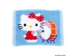 Tappeto Annodato Vervaco Modello Fuori Produzione "Tamburi Di Hello Kitty"""