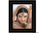 Lanarte Set Punto Croce "Indian Woman Aida"", Schema Di Conteggio"