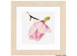 Lanarte Set Punto Croce "Magnolia Blossom Counting Fabric"", Schema Di Conteggio"