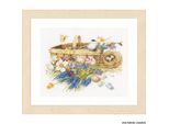 Lanarte Set Punto Croce "Fiori Di Primavera Aida"", Schema Di Conteggio"