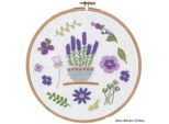 Pacchetto Ricamo Vervaco Con Telaio Da Ricamo "Lavanda"", Disegno Di Ricamo Disegnato In Anticipo"