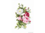 Luca-S Set Per Punto Croce "Bouquet Di Rose"", Schema Contato, 13,5X21,5 Cm"
