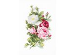 Luca-S Set Per Punto Croce "Bouquet Di Rose"", Schema Contato, 21,5X33,5Cm"