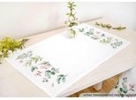 Set Di Runner A Punto Croce Luca-S "Foglie E Fiori"", Schema Contato, 75X46Cm"
