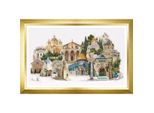 Thea Gouverneur Kit Punto Croce "Jerusalem Evenweave"", 79X50Cm"