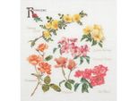 Thea Gouverneur Kit Punto Croce "Rose Panel Evenweave"", 44X46Cm"