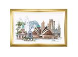 Thea Gouverneur Kit Punto Croce "Sydney Evenweave"", 79X50Cm"