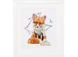 Thea Gouverneur Kit Punto Croce "Hey There Foxy Lady Aida"", 31X30Cm"