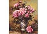 Luca-S Set Per Punto Croce "Vaso Con Peonie"", Schema Contato, 34X41Cm"