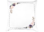 Modello Fuori Produzione Luca-S Set Per Punto Croce "Cuscino A Punto Croce Beautiful Flowers"", Schema Contato, 50X50Cm"